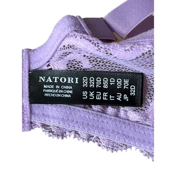 Natori 741299 Feathers full figure underwire bra purple size 32D - Picture 6 of 9